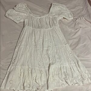 White Eyelet Dress